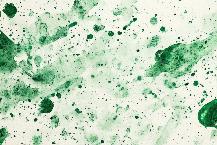 Green Ink Splatter Background Wallpaper