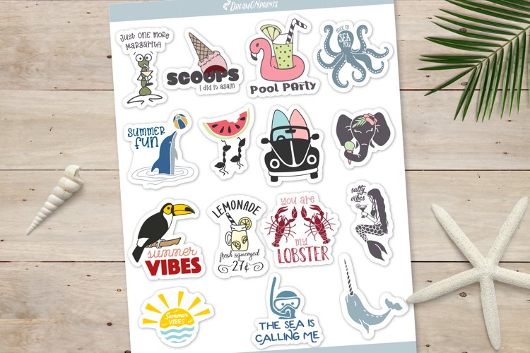 journal stickers printable design bundles