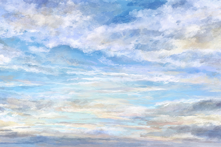 Cloudy Blue Sky Background Wallpaper