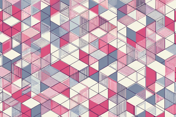Isometric Geometric Pattern Background Wallpaper