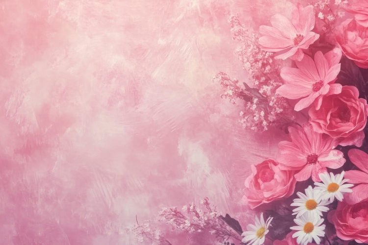 Pink Flowers Clipart Image 5