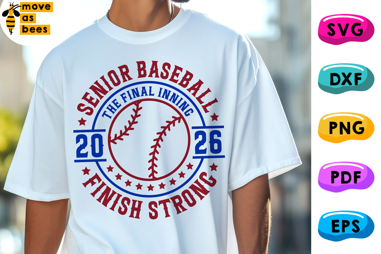 Baseball Senior 2026 Svg, Png, Baseball Season Senior Shirt