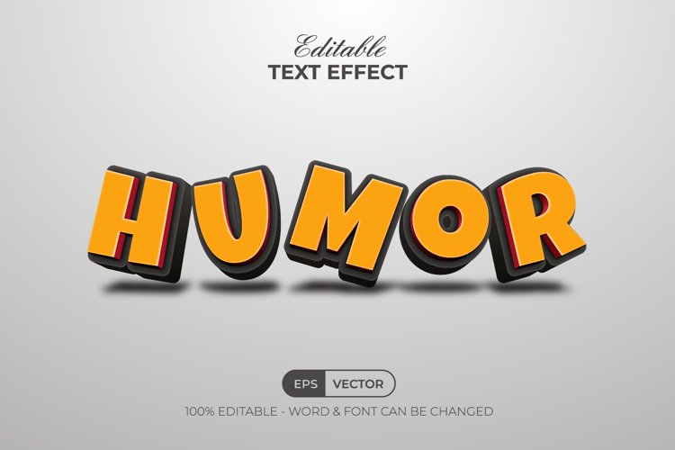 Humor 3D Text Effect Style example image 1