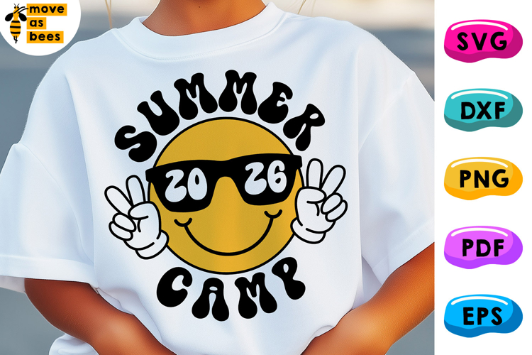Summer Camp 2026 SVG, PNG, Kids Summer Camping Shirt Svg PNG