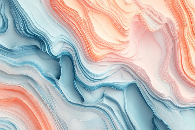 Abstract 3D Wave Painting Background Wallpaper