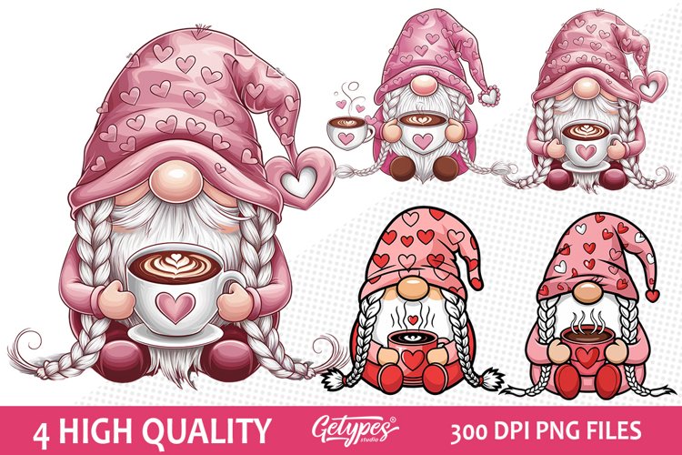 Valentine Gnome Clipart Image 24