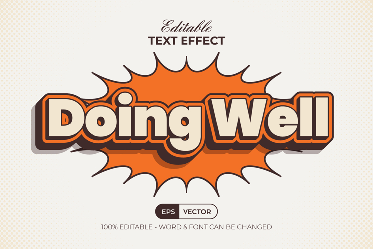 3D Text Effect Quote Comic Style