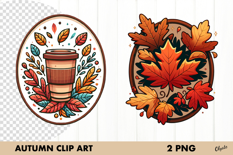 Fall Frame, Autumn Frame. Clipart PNG