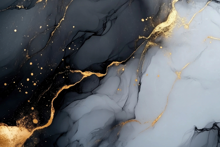 Abstract Black and Gold Marble Background Wallpaper