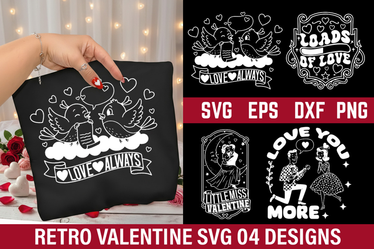 Retro Valentines Day Design - Little Miss Valentine