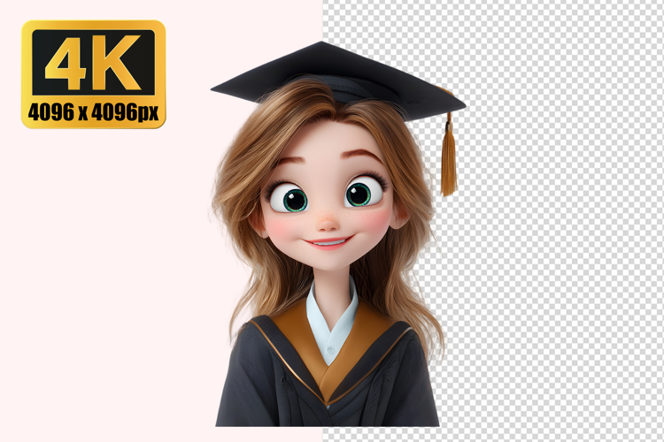 Graduation Girl Transparent PNG