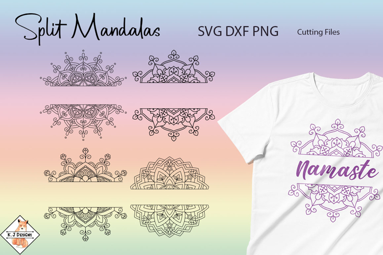 Split Mandalas SVG