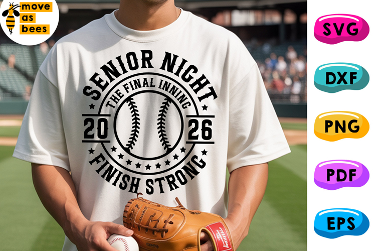 Softball, Baseball Senior Night 2026 Svg, Png, Mom Shirt Svg