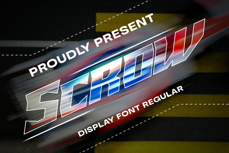 SCROW - Display Typeface
