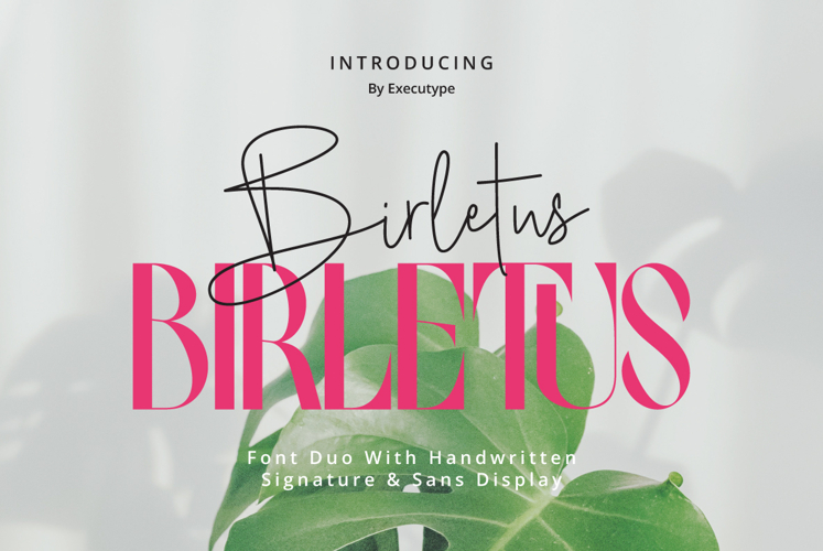 Birletus Display Font Duo