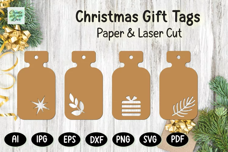 Christmas Gift Tags svg | Labels SVG | Paper Cut | Cricut