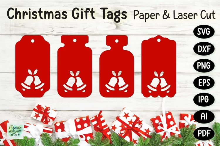 Christmas Gift Tags svg | Labels SVG | Paper Cut | Cricut