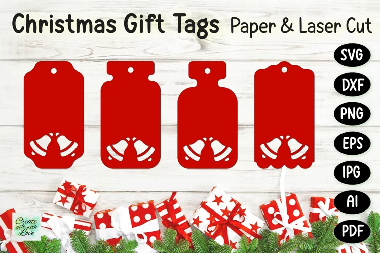 Christmas Gift Tags svg | Labels SVG | Paper Cut | Cricut