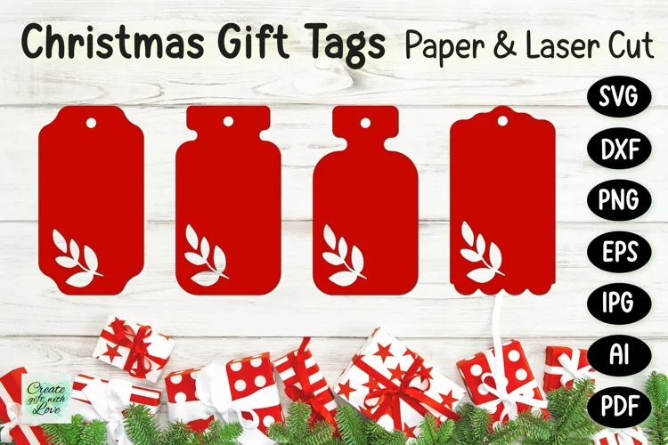 Christmas Gift Tags svg | Labels SVG | Paper Cut | Cricut