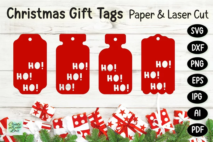 Christmas Gift Tags svg | Labels SVG | Paper Cut | Cricut