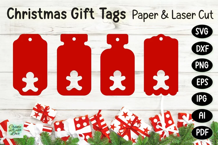 Christmas Gift Tags svg | Labels SVG | Paper Cut | Cricut