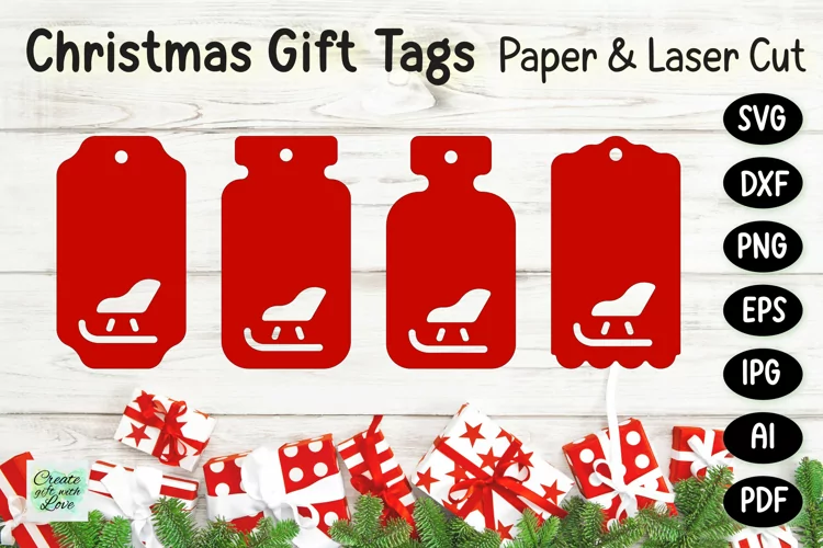 Christmas Gift Tags svg | Labels SVG | Paper Cut | Cricut