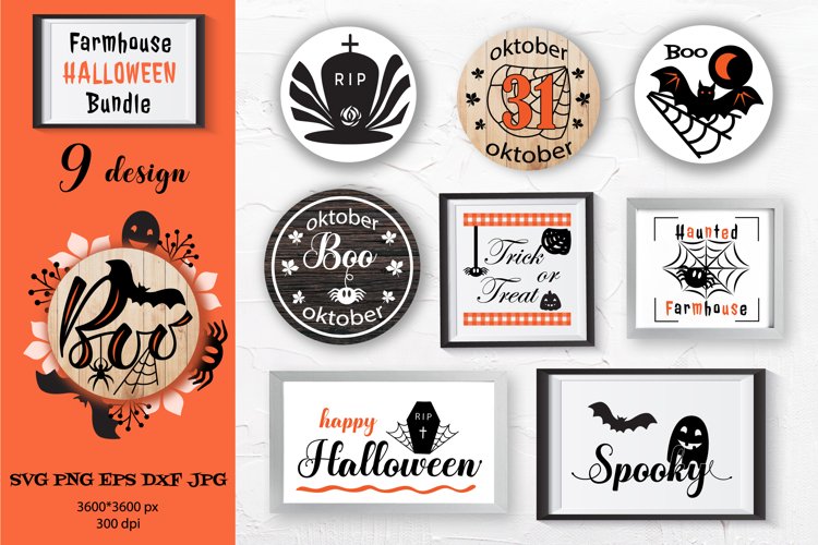 Farmhouse Halloween Sign Bundle