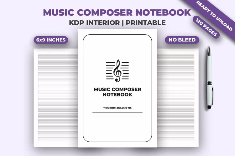 Music Composer Notebook KDP Interior