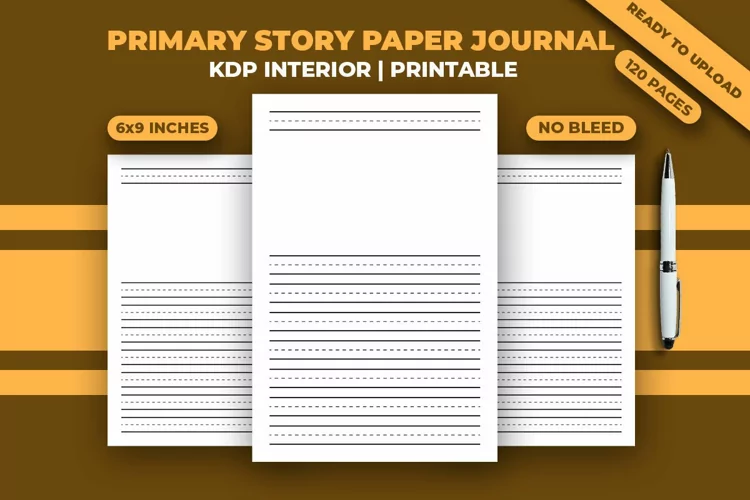 Primary Story Paper journal KDP Interior