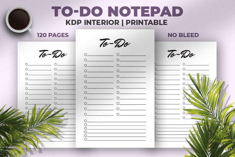To-Do Notepad KDP Interior