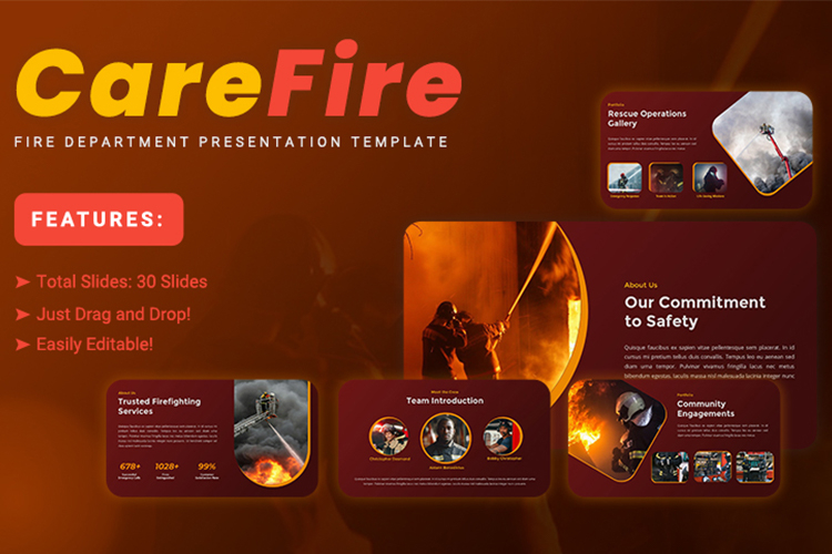 CareFire - Fire Department Google Slides Template