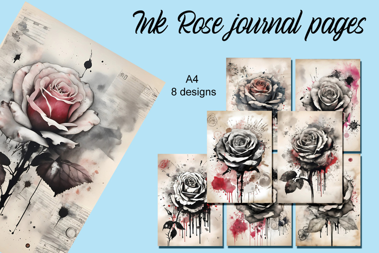 Ink Rose Journal Pages