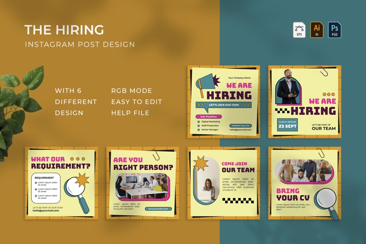 Hiring - Instagram Post example image 1