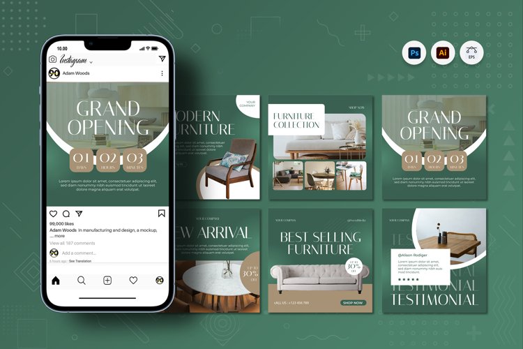 Instagram Feed Template Image 12