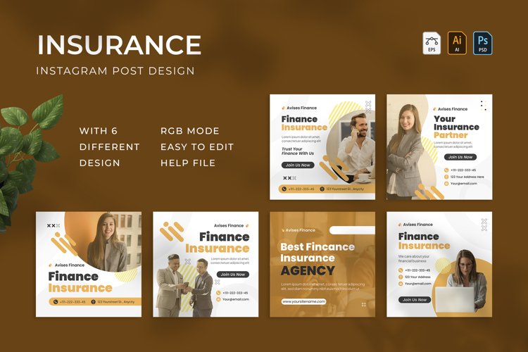 Insurance - Instagram Post example image 1