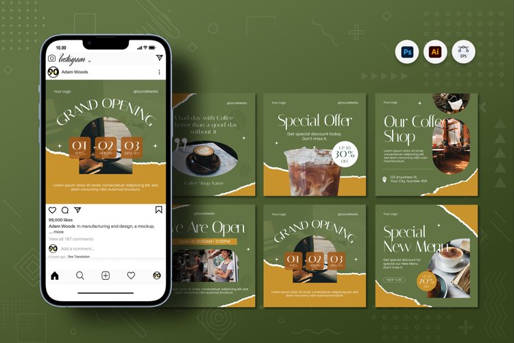 Instagram Feed Template Image 8