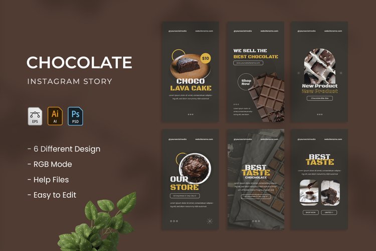 Chocolate - Instagram Story example image 1