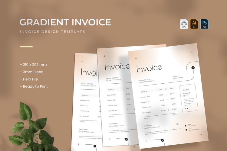 Gradient - Invoice example image 1