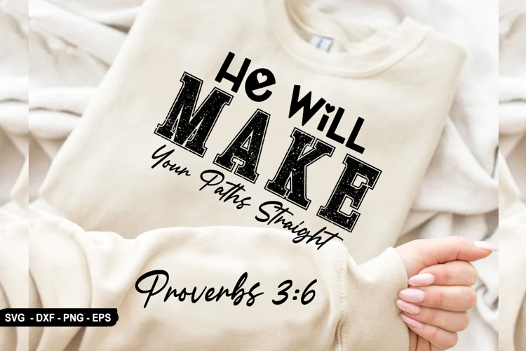 He Will Make Your - Christian Sleeve T-Shirt Design