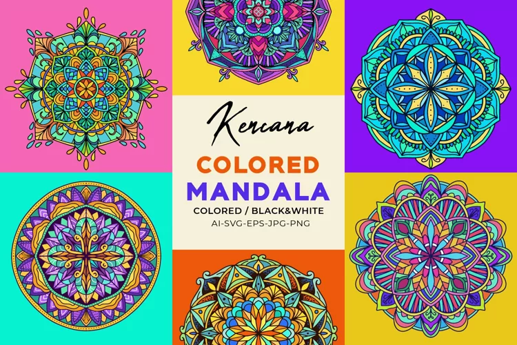 Kencana Colored Flower Mandala