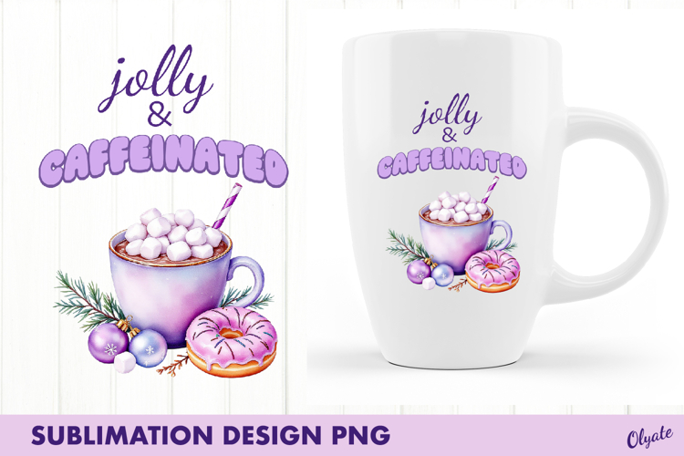 Christmas Quote Sublimation. Violet Christmas PNG