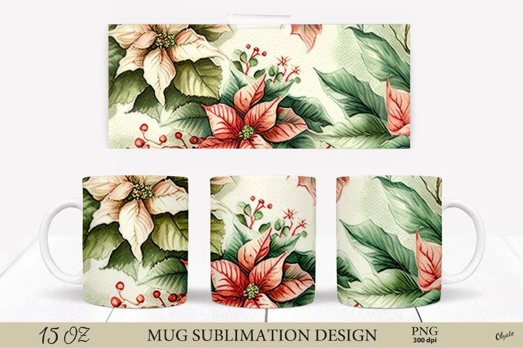 Christmas Poinsettia Clipart Image 8