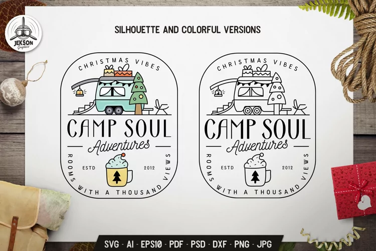Adventure Logo Design | Camping Silhouette SVG