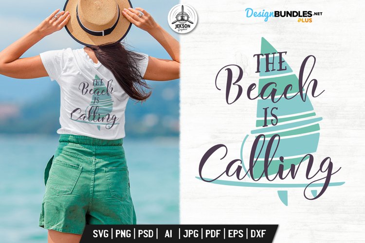 The Beach Is Calling SVG Cut File | Summer Design for Tshirt