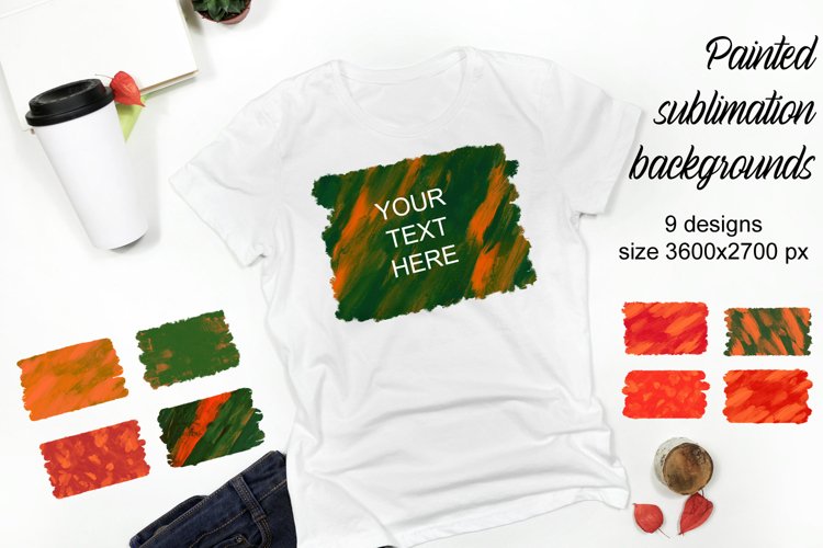 Painted sublimation backgrounds example image 1