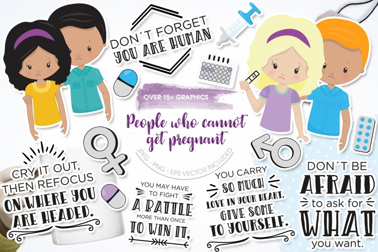 Fertility Awareness graphics | illustrations | vectors |