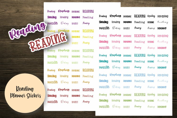 Reading Planner Stickers