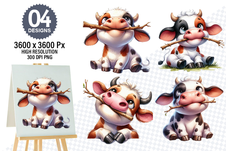 Cow Face Clipart Image 17