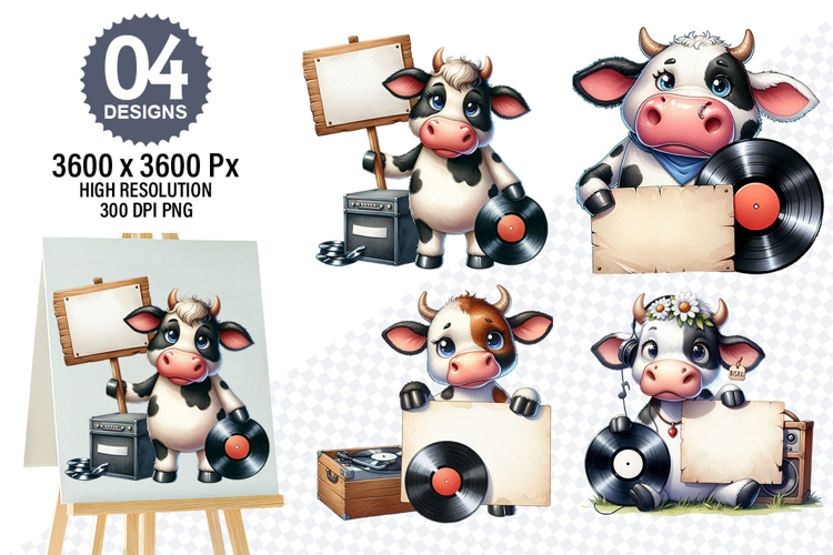 Cow Face Clipart Image 8