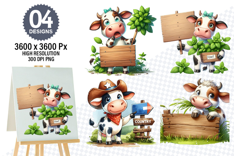 Cow Face Clipart